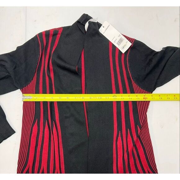 NY Collection Petite Striped Open-Front Cardigan women’s PS - Picture 8 of 9